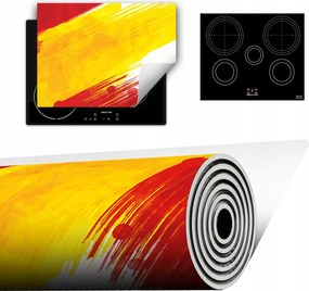 Vinyl Szőnyeg A Konyhába Több Hely 70x52 piros sárga