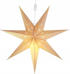 Salcar Világító csillag lógó karácsonyi dekoráció 55 cm Led fehér