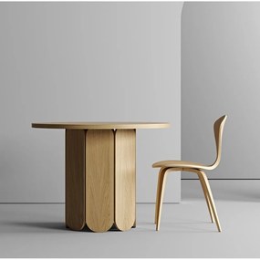 Soft étkezőasztal tölgyfa dekorral, ø 98 cm - Woodman