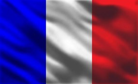 Francia zászló poszter, fotótapéta, Vlies (104 x 70,5 cm)