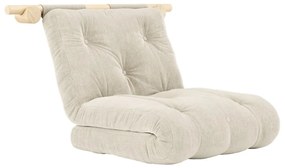 Krémszínű kordbársony fotel Hooked – Karup Design