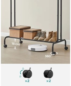 LINEA mobil álló fogas, fekete