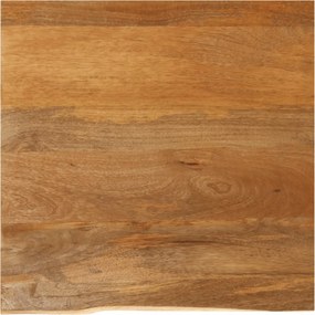 vidaXL tömör mangófa természetes élű asztallap 40 x 40 x 2,5 cm