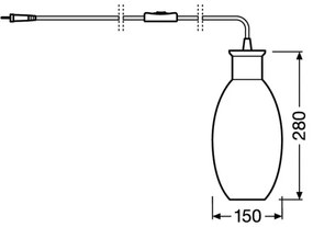 Ledvance - Asztali lámpa GRAPE 1xE27/40W/230V