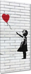 Vászonkép 55x115 Banksy Lány léggömb