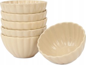 Tálka Lotus Beige mélytál szett 14 cm x 6 db