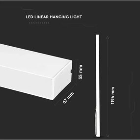 LED Csillár zsinóron SAMSUNG CHIP LED/40W/230V 6400K fehér