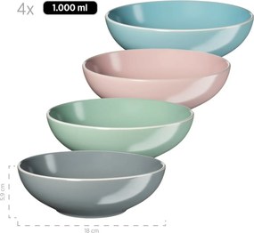 Mäser 16 darabos ELISSA II étkészlet – színekkeveréke, matt