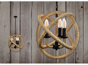 LED Csillár láncon ROPE GLOBO 3xE14/4,3W/230V