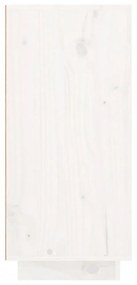 fehér tömör fenyőfa tálalószekrény 111 x 34 x 75 cm