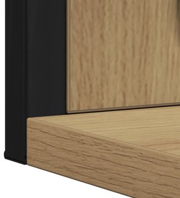Fürdőszobai Tükör Kézműves Tölgy 50x12x60 cm Fából
