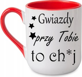 Bögre A csillagok melletted ch*j ajándék nőnapra Piros 330 coffee