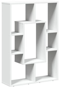fehér szerelt fa könyvespolc 63 x 20 x 90 cm