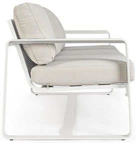 Fehér alumínium kerti kanapé Merrigan – Bizzotto