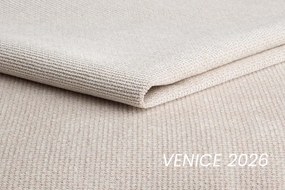 Lutario L jobb oldali sarokkanapé ágyneműfunkcióval - bézs Venice 2026 vízlepergető szövet