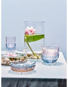 Világoskék üveg desszertes tányér készlet 2 db-os ø 16 cm Lily – Holmegaard