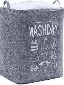 Anyagzsák Tároló Kosár Fürdőszobai Szennyestartó 75L