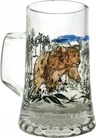 Söröspohár medve és jávorszarvas, korsó, fél literes 0,4l