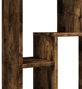füstös tölgy színű szerelt fa könyvespolc 63 x 20 x 90 cm
