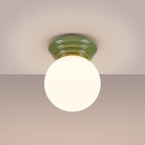 Sollux SL.1900 - ZORI fürdőszobai mennyezeti lámpatest 1xG9/8W/230V átm. 12 cm IP44 zöld