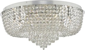 DAR LIGHTING EIT4808 EITAN Kristály Mennyezeti Lámpa Csiszolt Króm G9 IP20