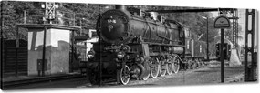 Vászonkép 120x40 Gőzmozdony Wolsztynból