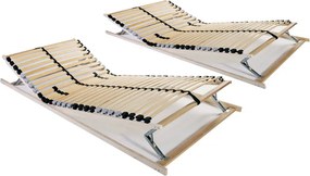 vidaXL 2 db 7 zónás 28 léces ágyrács 70 x 200 cm