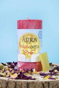 Astron Kívánsággyertya - Henger 11 cm - piros (C1)