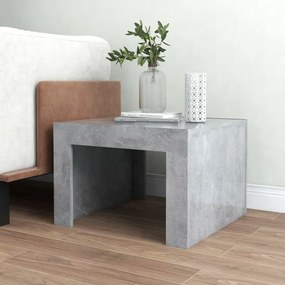 betonszürke szerelt fa dohányzóasztal 50 x 50 x 35 cm