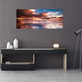 Kép - Esti strand (120x50 cm)