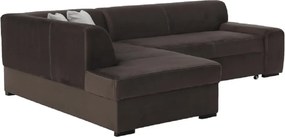 Ülőgarnitúra, barna, balos, MINERVA