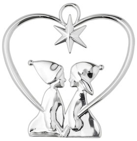 Ezüstszínű függő karácsonyi dekoráció - Kähler Design