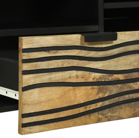 TV szekrény, 100x33,5x46 cm, tömör mangófából készült