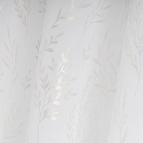 Fehér-ezüstszínű fényáteresztő függöny 140x260 cm Buds – Casa Selección