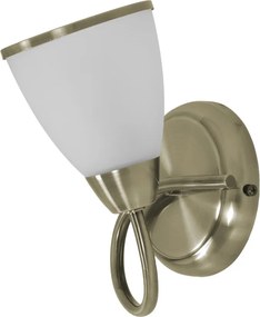 KAJA K-JSL-6059/1W AB PLATO Bronz Színű Fali Lámpa 1xE14 10W IP20