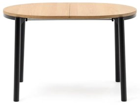 Natúr színű bővíthető étkezőasztal tölgyfa dekoros asztallappal 90x120 cm Montuiri – Kave Home