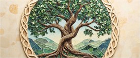 Kép – Fonott életfa (120x50 cm)