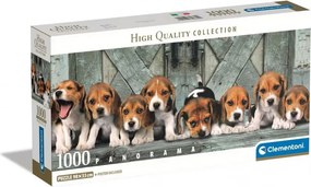 Kutyás Beagles 1000 db-os panoráma puzzle Clementoni