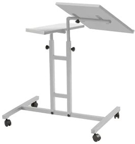 Állítható asztal GLEN 87x67 cm fehér