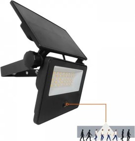 LED napelemes reflektor érzékelővel NCS G2 LED/20W/3,7V 3000/4000/6500K IP54 2600 mAh