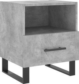 vidaXL betonszürke szerelt fa éjjeliszekrény 40 x 35 x 47,5 cm