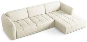 Fehér sarokkanapé (jobb oldali) Hoku – Makamii