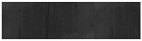 négyszögletű szürke bambusz szőnyeg 80 x 300 cm