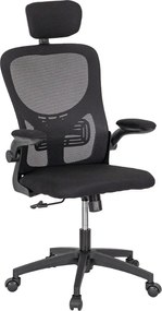 Flexo ergonomikus irodai forgószék deréktámasszal fekete