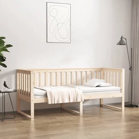kanapéágy ágy matrac 75x190 cm tömör fa fenyőfa