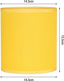 BRILAGI - Asztali lámpa NUBILA WOOD 1xE27/25W/230V tölgy/fekete/sárga