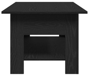 Fekete Tölgy Kávézóasztal 102x55x42 cm Műszaki Fa
