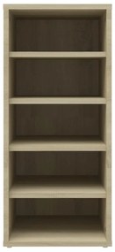 2 db sonoma tölgy színű szerelt fa cipősszekrény 31,5x35x70 cm