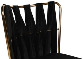 Kusakli Black and Gold étkezőszék szett, 4 db, 4 db