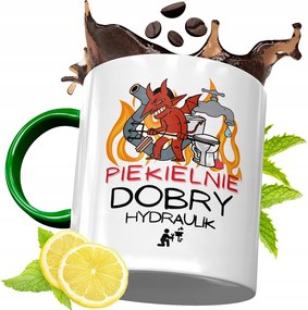 Zöld Bögre Vízvezeték Szerelőnek Születésnapi Ajándék Nyomtatott Fényképpel